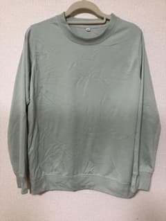 【SALE】無地 クルーネック スウェット ライトグリーン Mのサムネイル
