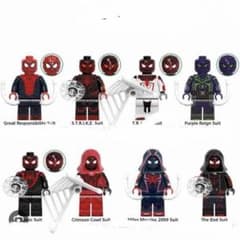 Spider-Man 8-Figure Minifigure Set (Marvel MCU)