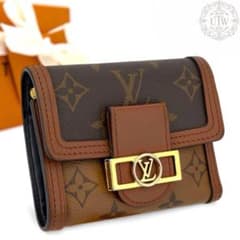 【極美品】ルイ ヴィトン モノグラム ドーフィーヌ リバース 三つ折り財布 極美品 ルイヴィトン ポルトフォイユ ドーフィーヌ モノグラム