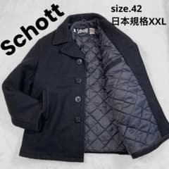 Schott シングルピーコート　736A schott ショット/ピーコート グレー USA製/736A/ABランク/42【中古