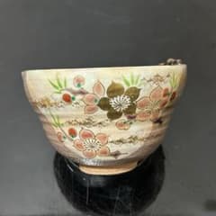 桃形桃花絵茶碗 茶道具懐石茶箱鵬雲斎坐忘斎淡々斎即中斎茶碗香合棗水