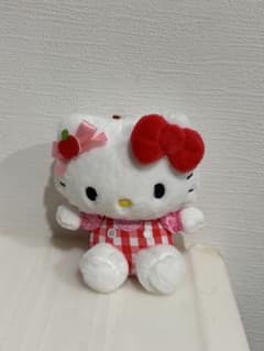 韓国限定♡ハローキティ アップルカフェ ぬいぐるみキーホルダー