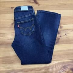 EDWIN レディース ダメージ加工デニムジーンズのサムネイル