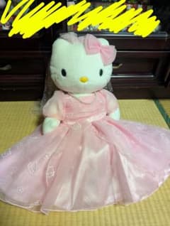 Hello Kitty ウェディングドレス ぬいぐるみ 約45cmのサムネイル