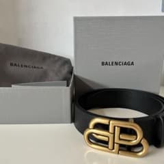BALENCIAGA】BB ラージベルト ベジタブルタンカーフスキン - メルカリ