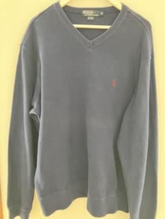 POLO RALPH LAUREN Vネック スウェット XL ネイビーのサムネイル