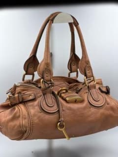 良品 Chloe パディントン ハンドバッグ キャメル ブラウン ミディアムのサムネイル