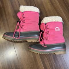 ウリン様専用ソレル　SOREL ピンク 防水 スノーブーツ 子ども用 22cmのサムネイル