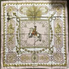 HERMES スカーフ カレ90 LUDOVICUS MAGNUS 大判 美品 - メルカリ