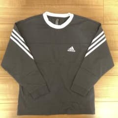 adidas ブラック Tシャツ 140cm　ロンTのサムネイル