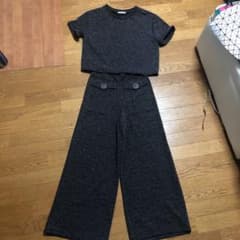 ザラ  半袖トップスX ワイドパンツ　セットアップのサムネイル