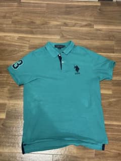 U.S. POLO ASSN. ポロシャツ ターコイズブルー Mサイズ - メルカリ