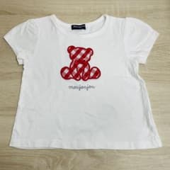 moujonjon くま 半袖 Tシャツ 110cm 白