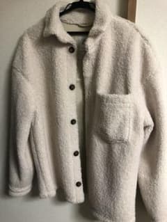 zara ボアジャケット　白のサムネイル