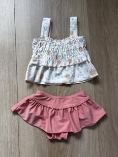 女の子90 セパレート水着　可愛いのサムネイル