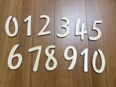 木製 マンスリーフォト レターバナー 数字セットのサムネイル