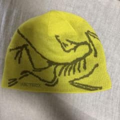 ARC'TERYX ニット帽 ビーニー イエロー - メルカリ
