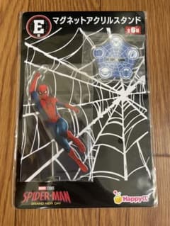 スパイダーマン Happyくじ E賞 マグネットアクリルスタンド - メルカリ