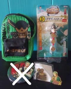 ONE PIECE 조로 상품 (핀 배지, 파우치 등)