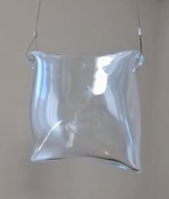 大家具子 ガラス花器 borsa ボルサ 袋型 壁掛け - メルカリ