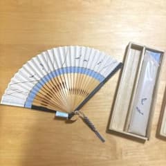 白竹堂　扇子　鮎のサムネイル