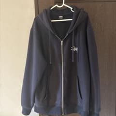 STUSSY ネイビー XL ジップアップパーカーのサムネイル