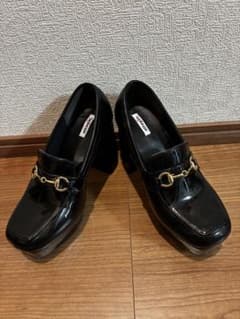 attagirl 厚底ローファー ブラック Lサイズのサムネイル