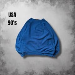 90s USA제 빈티지 무지 스웨트 라글란 단장 Vintage