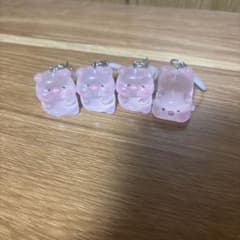 ピンクのブタ ストラップ 4個セットのサムネイル