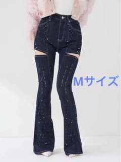 Darich ドロップビジューフレアデニムパンツ (IND) Mサイズ - メルカリ