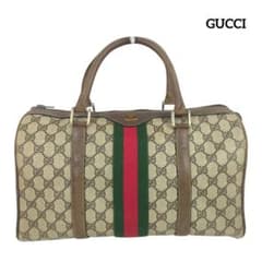 GUCCI オールド グッチ シェリーライン GG柄 ロゴ ミニ ボストンバッグ