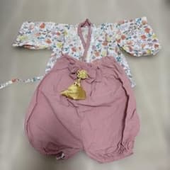 花柄着物風セット 70サイズのサムネイル