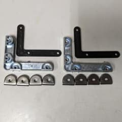 USMハラー用パーツ キャビネット ドアヒンジ クランプ　カバー　ネジ　セット USMハラー用パーツ ハラー キャビネット L型クランプ カバー 2セット