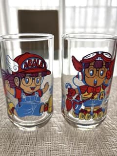 新品未使用】Dr.スランプ アラレちゃん 三ツ矢サイダー グラス 2個