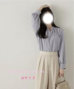 신품 미사용 태그 첨부 PROPORTION BODY D스탠드진주 블라우스