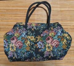 ゴブラン織り 花柄 ハンドバッグのサムネイル