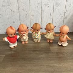 A-壁【昭和レトロ】ワリコーリッキー キューピー貯金箱 5体セット 日本