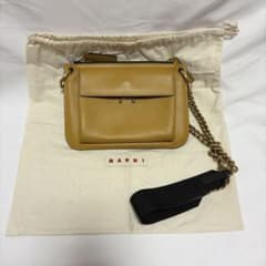 MARNI マルニ ショルダーバッグ レザー チェーン ゴールド金具 保存袋付のサムネイル