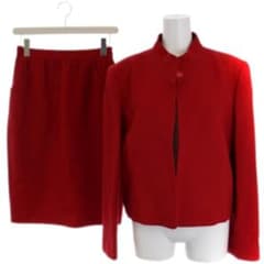 美品】クロエ スカートセットアップ 赤 - メルカリ