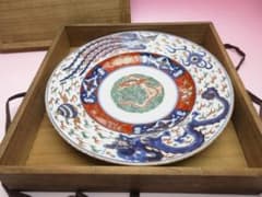 古伊万里 色絵 龍鳳凰紋 中皿 51020 古伊万里 色絵 龍鳳凰紋 中皿 51020 - メルカリ