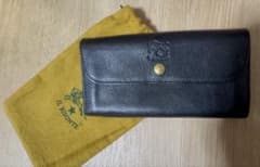 IL BISONTE ブラック長財布 専用袋付きのサムネイル