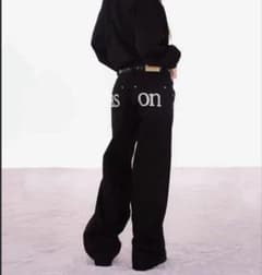 ason スモッグワイドパンツ ブラック Y2Kのサムネイル