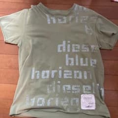 DIESEL ロゴプリント Tシャツ カーキ XL