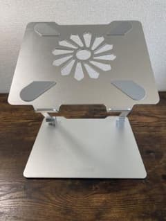 【訳あり】BoYata ノートパソコン ミニ スタンド  折りたたみ式 シルバーのサムネイル