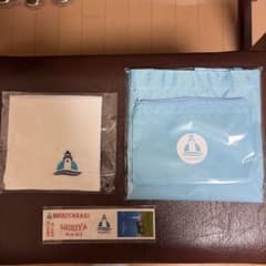 レア　昇れる灯台コンプリート景品ロゴ入りハンカチとポーチと全種類シール非売品 激レア 昇れる灯台コンプリート景品ロゴ入りハンカチとポーチと全種類