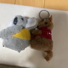 コアラ カンガルー ぬいぐるみ キーホルダー 2個セットのサムネイル