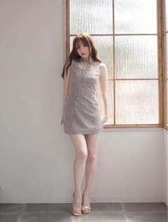 andmary Natalie check mini dress - メルカリ