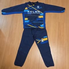 KELME サッカー フットサル ピステ 上下セット 140cm ネイビーのサムネイル