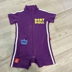 BABYDOLL ベビー用 ロンパース パープル　80cmのサムネイル