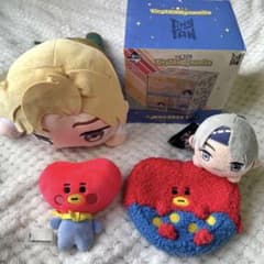 BTS BT21 테테 파우치 봉제 장난감 이치 반 복권 미니 가슴 상 세트 판매